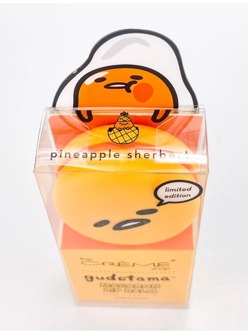 NWT The Crème Shop Limited Edition Gudetama Macaron Lip Balm - Picture 2 of 6
